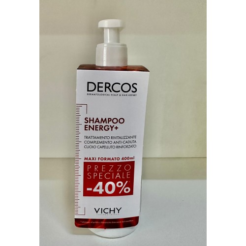 DERCOS SHAMPOO ENERGY 400 ML + SURCHEMISE PROMO - 40%