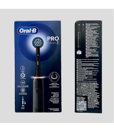 ORAL-B PRO3 Black Spazz+2Ref.