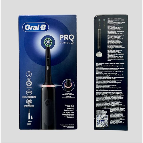 ORAL-B PRO3 Black Spazz+2Ref.