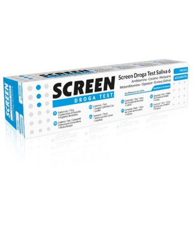 SCREEN DROGA TEST SALIVA 6 PARAM