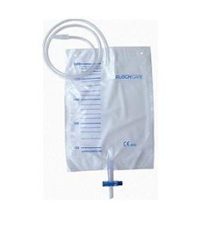 SACCA DI DRENAGGIO LETTO PER INCONTINENZA 2000ML IN PVC CONVALVOLA DI NON RITORNO CON TUBO DI RACCORDO130CM MONOUSO DIAMETRO 5X7MM 30 PEZZI