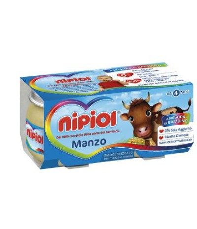 OMO NIPIOL Manzo 2x120g