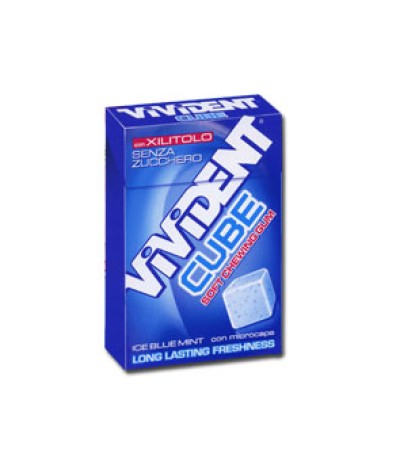 VIVIDENT XYLIT CUBE ICE BLUE