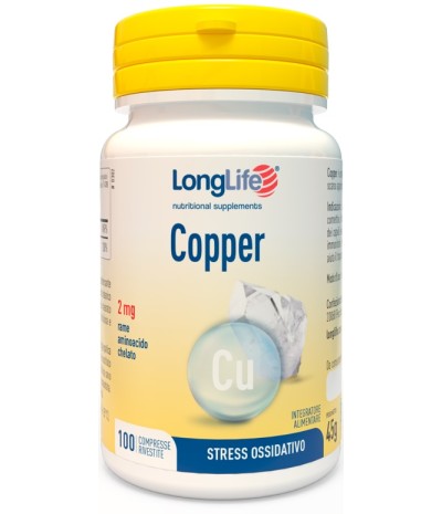 LONGLIFE COPPER 2mg 100 Cpr