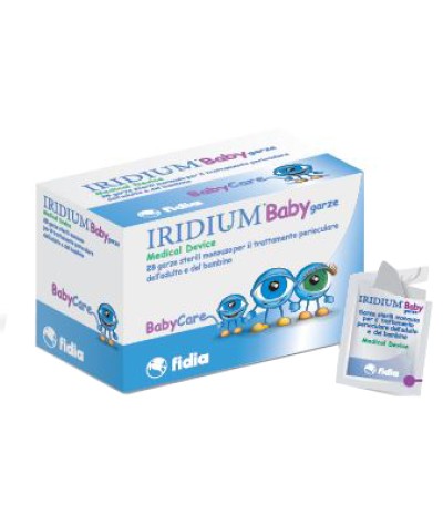 GARZA OCULARE MEDICATA IRIDIUM BABY 28 PEZZI