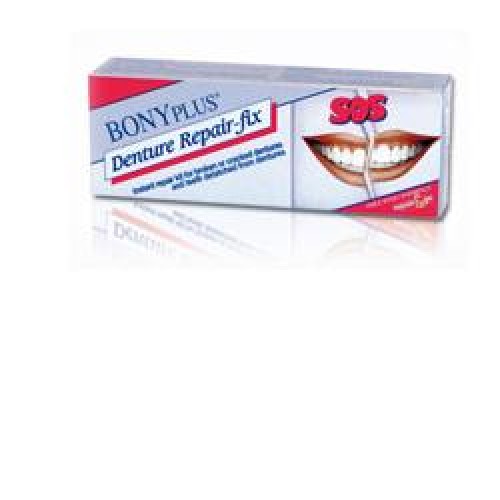 RIPARA DENTIERE BONYPLUS + 2 COMPRESSE PULIZIA DENTIERE