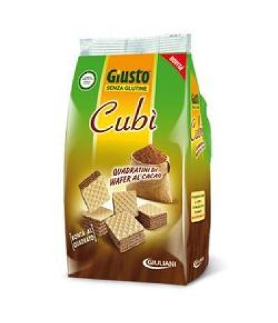 GIUSTO SENZA GLUTINE CUBI' WAFER CACAO 175 G