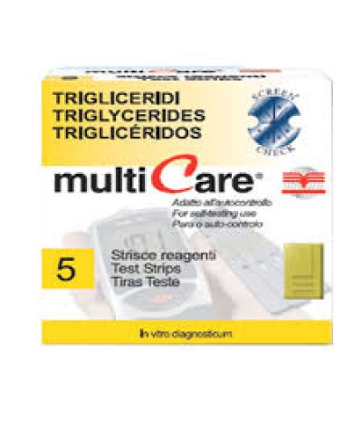 TEST MULTICARE TRIGLICERIDI IN STRISCE CHIP 5 PEZZI