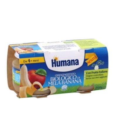 OMO HUMANA Mela-Banana  2x100g