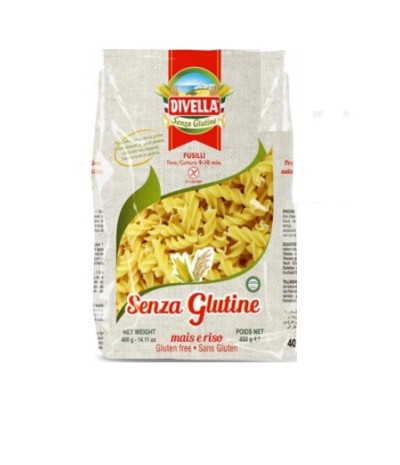 DIVELLA Fusilli S/G 400g