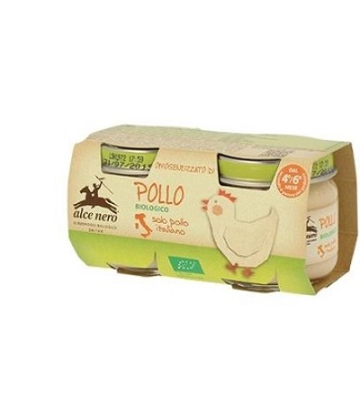 ALCE OMO Pollo Bio 2x80g