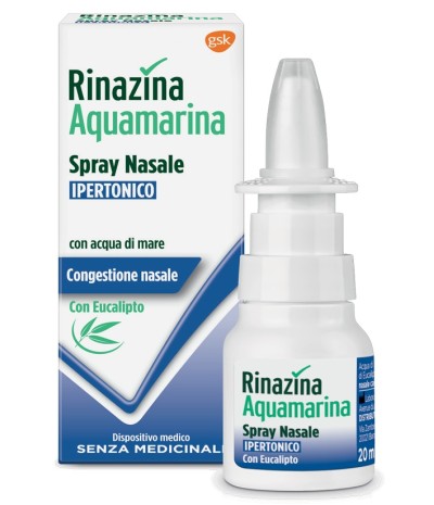 RINAZINA AQUAMARINA SPRAY NASALE IPERTONICO CON EUCALIPTO 20ML