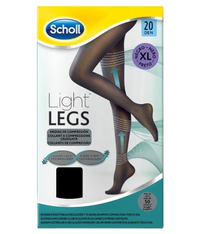 SCHOLL LIGHTLEGS20 DEN XL NERO