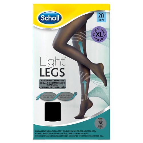 SCHOLL LIGHTLEGS20 DEN XL NERO