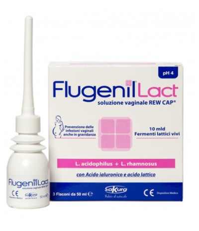 FLUGENIL LACT SOLUZIONE VAGINALE INTERNA A BASE DI FERMENTILATTICI 3 FLACONI DA 50 ML + 3 APPLICATORI MONOUSO