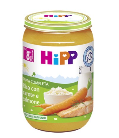 HIPP Riso Carote/Salmone 220g