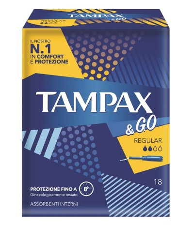 TAMPAX&GO Regular 18pz