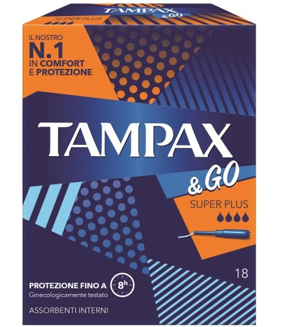 TAMPAX&GO Super Plus 18pz