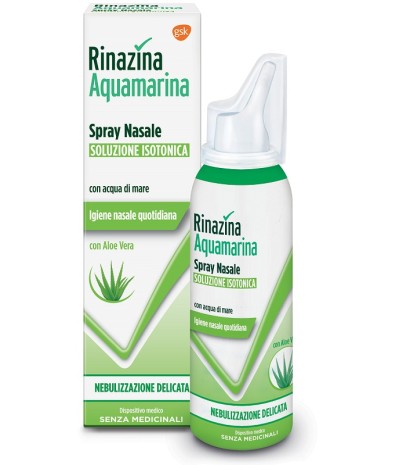 RINAZINA AQUAMARINA ISOTONICA ALOE SPRAY NEBULIZZAZIONE DELICATA 100 ML