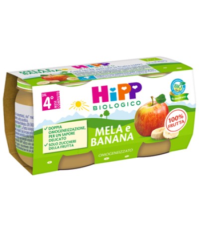 OMO HIPP Bio Mela/Banana 2x80g