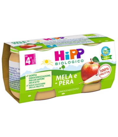 OMO HIPP Bio Mela/Pera*2x80g