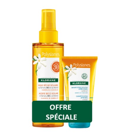 KLORANE KIT POLYSIANES OLIO SECCO TAMANU MONOI SPF30 200 ML+ SHAMPOO DOCCIA MONOI 75 ML