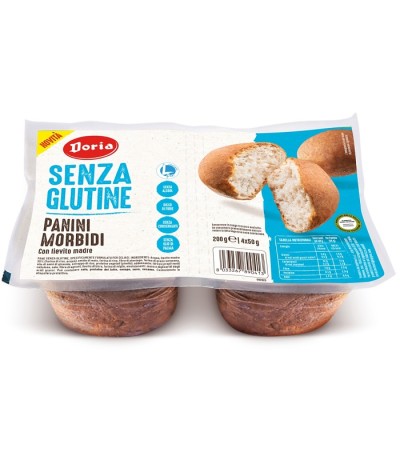 DORIA Panini Morbidi S/G 200g