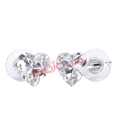 ORECCHINO POST FORATURA SWAROVSKI CRYSTAL HEART ARTICOLO BJT964