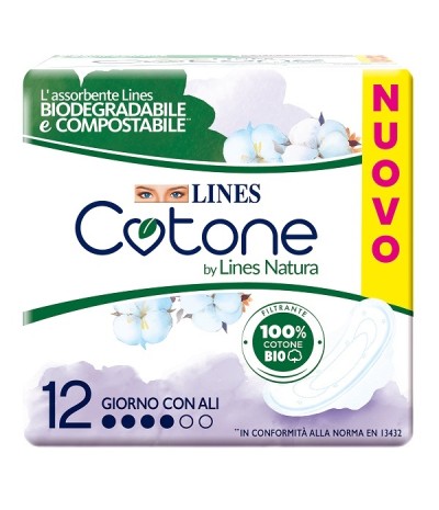 LINES Cotone Bio Ultra Ali 12P