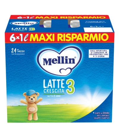 MELLIN 3 Latte Liquido6X1000ml