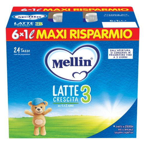 MELLIN 3 Latte Liquido6X1000ml