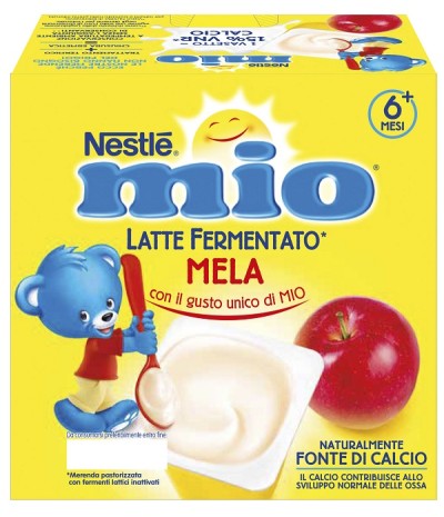 MIO Mer.Latte Ferm.Mela 4x100g