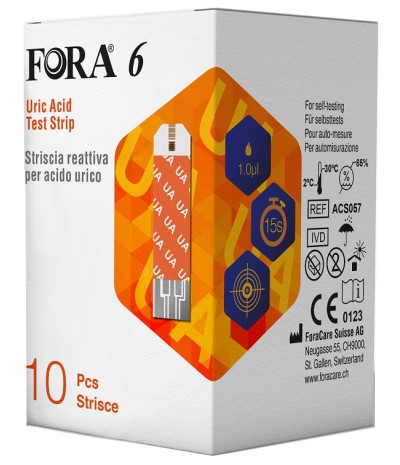 FORA*6 Strisce Acido Urico10pz