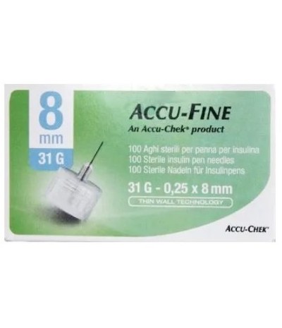 ACCUFINE Ago Ins.31g 8mm 100pz