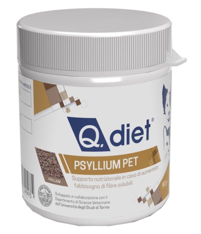 Q DIET PSYLLIUM Pet Polv.90g