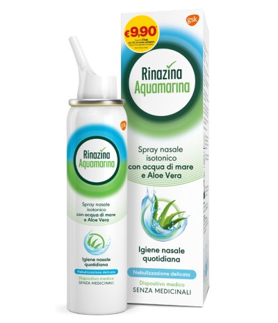 SOLUZIONE ISOTONICA RINAZINA AQUAMARINA ALOE DELICATA PROMO100 ML