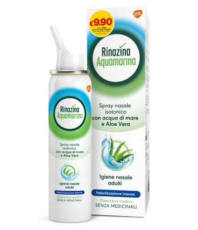 SOLUZIONE ISOTONICA RINAZINA AQUAMARINA ALOE INTENSA PROMO 100 ML