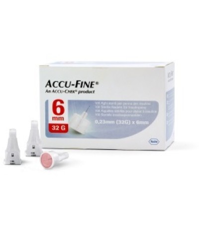 ACCUFINE Ago Ins.32g 6mm 100pz