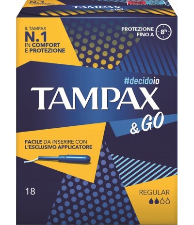 TAMPAX&GO Regular 18pz