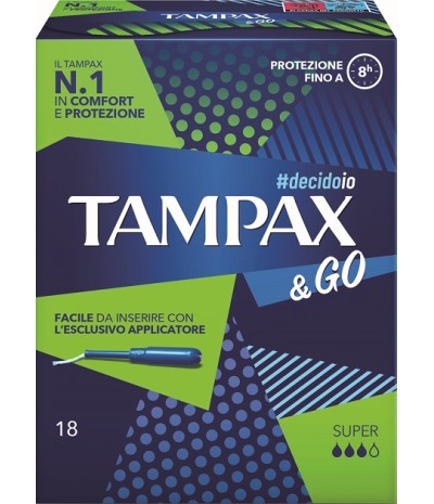 TAMPAX&GO Super 18pz