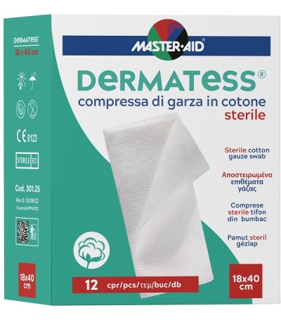 DERMATESS Cot.Garza 18x40*12pz