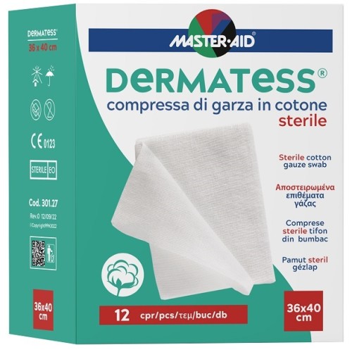 DERMATESS Cot.Garza 36x40*12pz