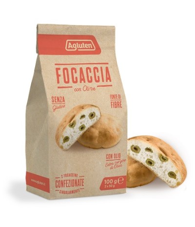 AGLUTEN Focaccina Olive 100g