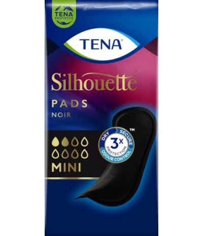 TENA SILHOUETTE NOIR MINI 18PZ