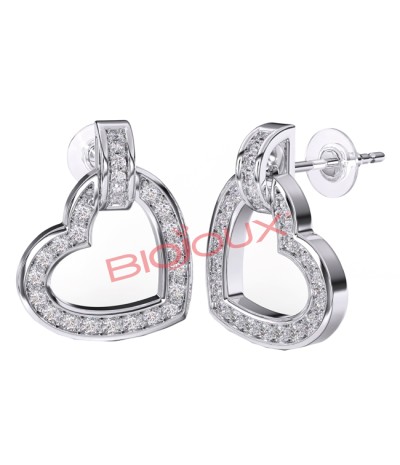 BJT224 ORECCHINO MONTECARLO HEART 12 MM