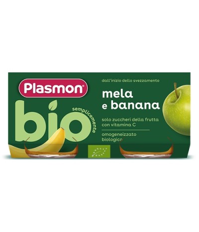 OMO PL.Banana/Mela Bio 2x 80g