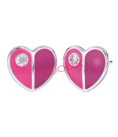 ORECCHINI SWEET GOLD HEART WITH SWAROVSKI 1 PAIO