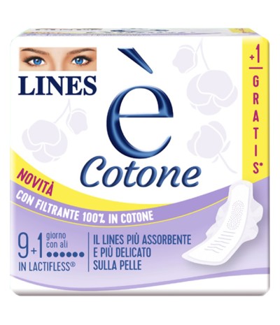 LINES E' COTONE ALI 9+1PZ