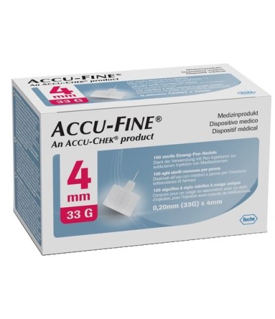 ACCUFINE Ago Ins.33g 4mm 100pz