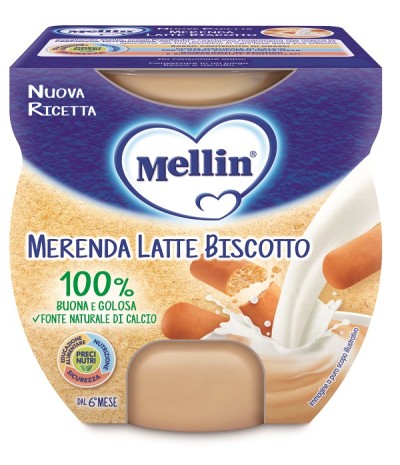 MELLIN Mer.Latte/Bisc.2x100g